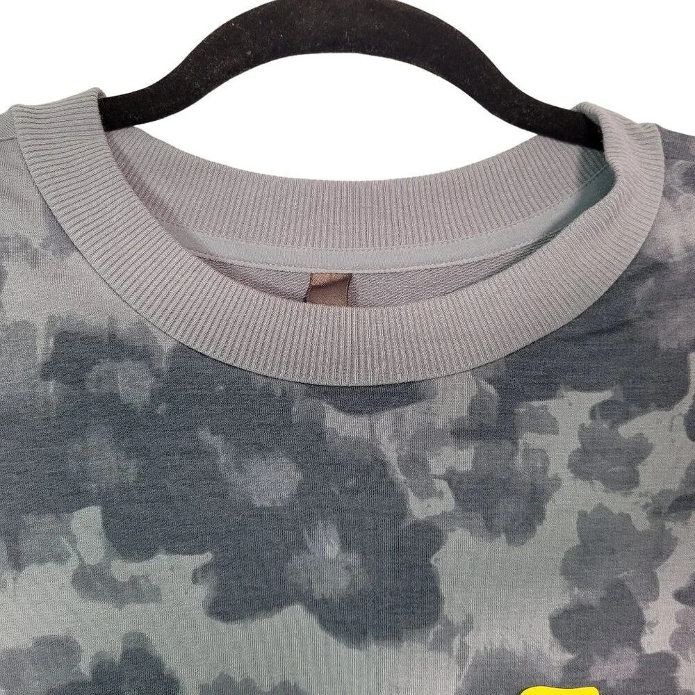 Mondetta Women Camouflage Print Crewneck Long Sleeve Sweatshirt Gray Size Small - Picture 5 of 11